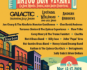 Poster for Bayou Bon Vivant Cajun Festival with bands listed; May 15–17, 2026 at Town Point Park, Norfolk, VA.