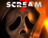 Poster for Scream 7 featuring the Ghostface mask and a glowing knife.