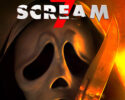 Poster for Scream 7 featuring the Ghostface mask and a glowing knife.