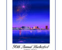 Harborfest poster announcing Norfolk, Virginia event (June 19–21, 2026) with fireworks over a waterfront skyline.