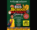 Kalfus & Nachman's 5th Annual Back to School Backpack Giveaway